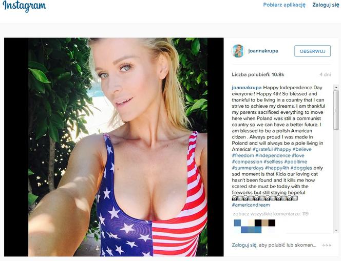 Joanna Krupa pływa NAGO w wielkim basenie przy swojej willi