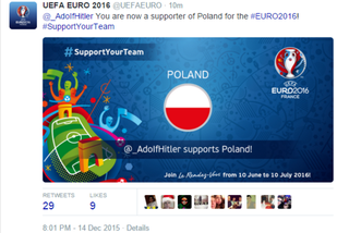 Losowanie Euro 2016: Adolf Hitler kibicuje Polsce?! Wielka wpadka UEFA