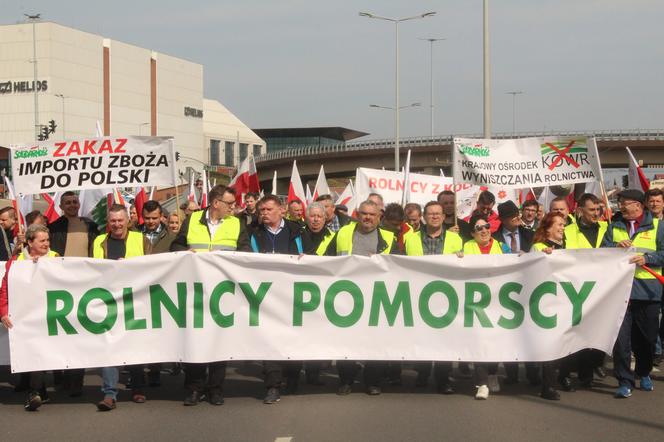 Rolnicy protestują w Gdańsku