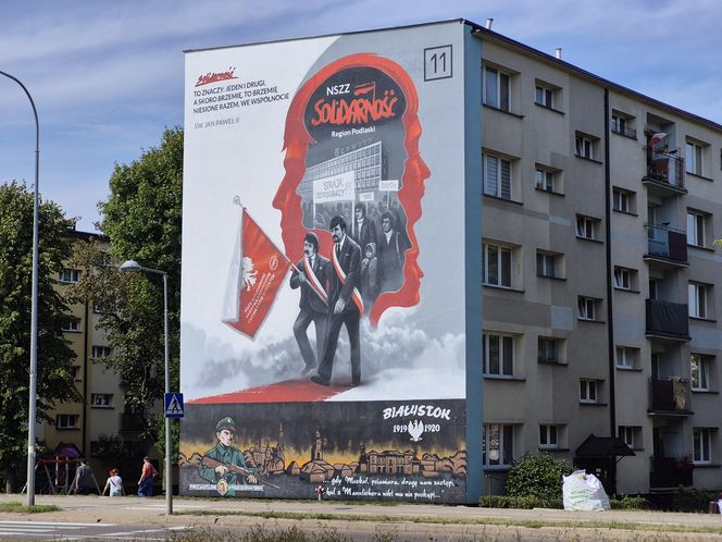 Mural "Solidarności" w Białymstoku
