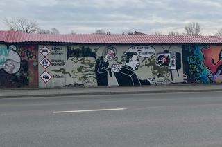 Autor muralu pyta Co jest nie tak z Krakowem? Prezydent Majchrowski odpowiada