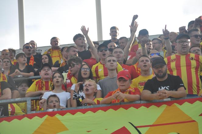 Korona Kielce - Cracovia. Zdjęcia kibiców podczas meczu. 10 sierpnia 2024