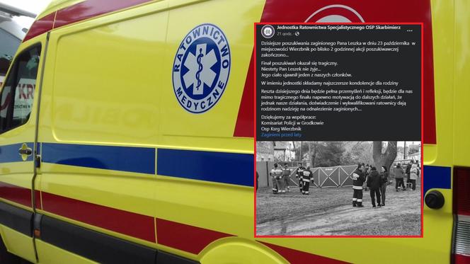 Tragedia w Wierzbniku! Zaginiony odnaleziony martwy. Był 50 metrów od domu!