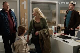 M jak miłość. Tadeusz (Bartłomiej Nowosielski), Jagoda (Katarzyna Kołeczek), Bartek (Arkadiusz Smoleński)