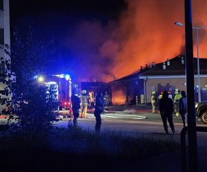 Pożar Netto w Czechowicach-Dziedzicach