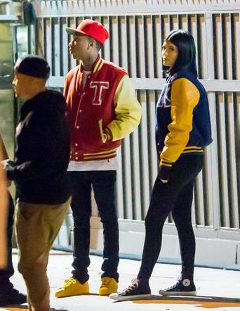 Kylie Jenner i Tyga na planie teledysku