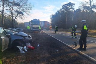 Karambol na DK 10 w podbydgoskim Przyłubiu! Jedna osoba poszkodowana