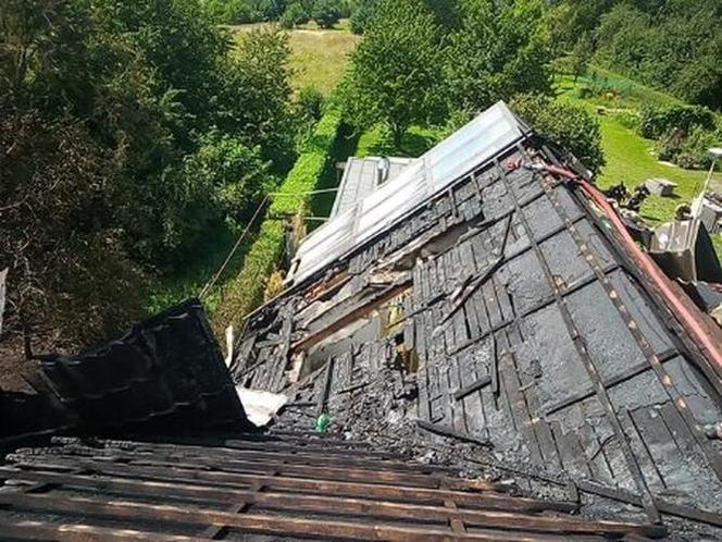 Pożar w miejscowości Brody 