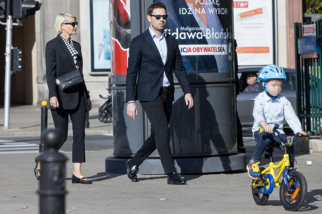 Niedzielny spacer Małgosi Kożuchowskiej z rodziną