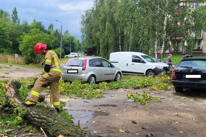 Nawałnica w woj. śląskim. Interweniują strażacy