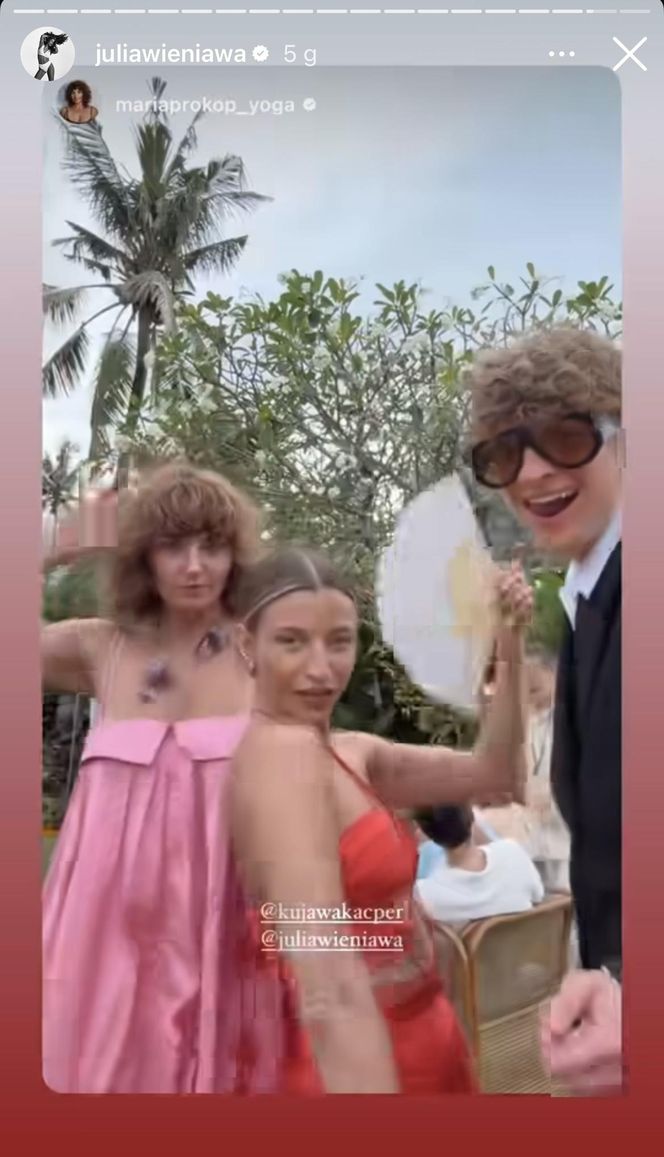 Julia Wieniawa na Bali