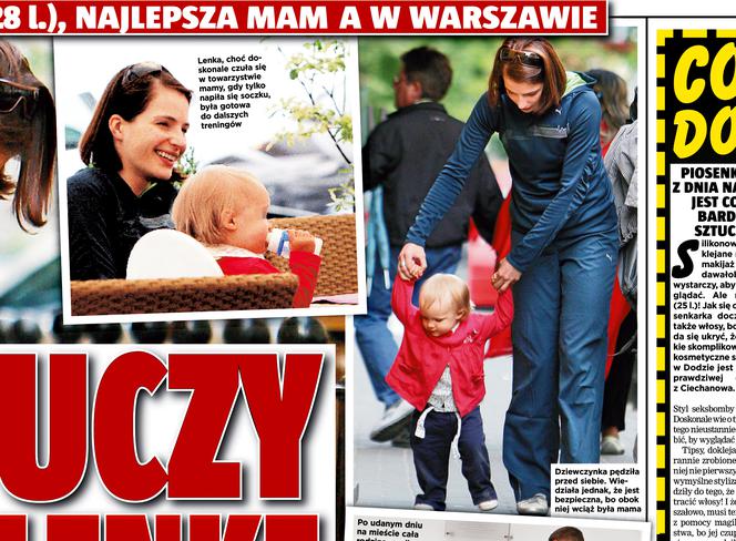 Dereszowska uczy córkę chodzić