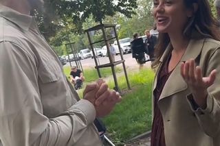 M jak miłość na planie. Kasia (Paulina Lasota), Mariusz (Mateusz Mosiewicz)