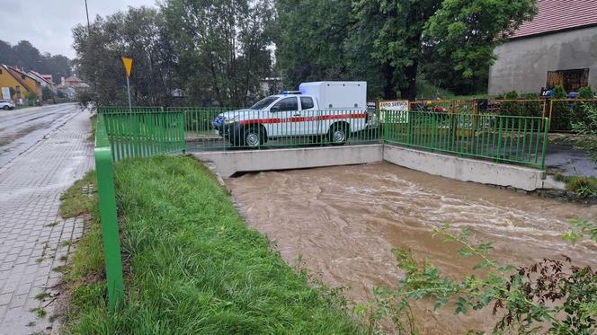 Jelenia Góra zalana. Pod wodą jest już 30 domostw, wiele dróg jest nieprzejezdnych 