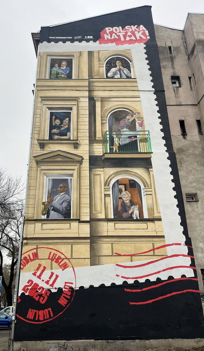 Nowy mural w Lublinie zachwyca! To pierwszy w Polsce projekt z akcji „Polska na TAK”