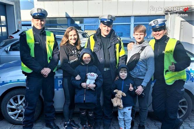 Policjanci z Bytomia okazali wielkie serce dla rodziny z Ukrainy [ZDJĘCIA]