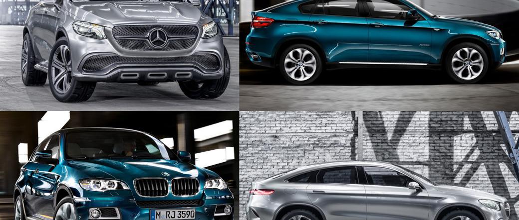 Mercedes Concept Coupe SUV kontra BMW X6