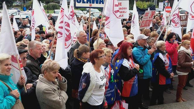 Protest nauczycieli we Wrocławiu