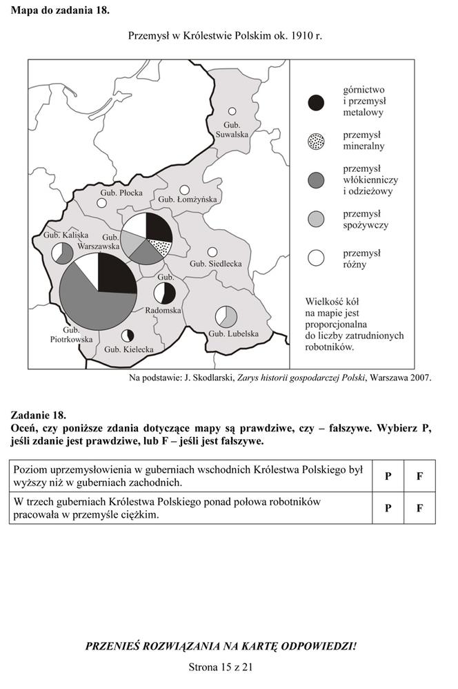 Próbny egzamin gimnazjalny - Historia i WOS