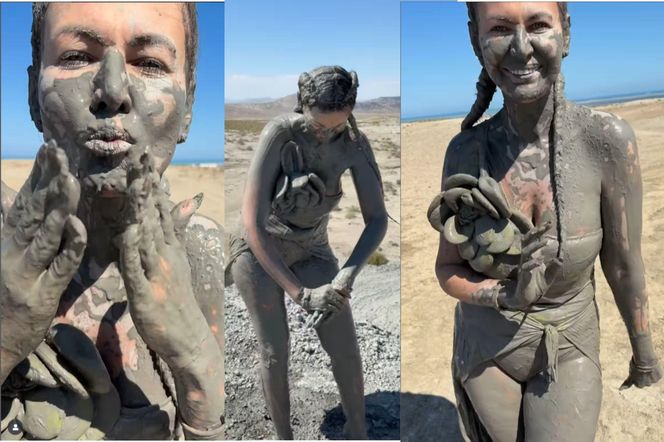 Maja Rutkowski zażywa błotnego SPA