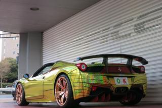 Ferrari 458 Spider Golden Shark