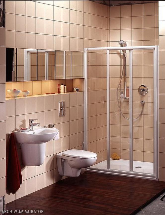 Beżowa łazienka - izolacja ścian