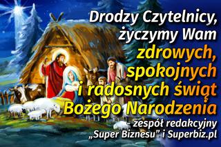 Radosnych i zdrowych świąt Bożego Narodzenia życzy Superbiz.pl