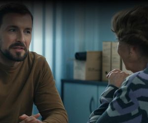 Barwy szczęścia odc. 3245. Marcin Kodur (Oskar Stoczyński), Józefina Rawiczowa (Elżbieta Jarosik)