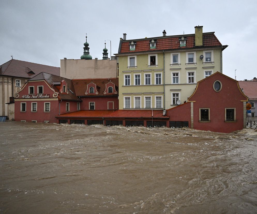 Zalane ulice w Kłodzku