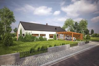 Projekt domu EC317a Dom oszczędny wariant I - wizualizacje, plany, rysunek, zdjęcia