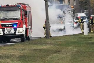 Bydgoszcz: Pożar samochodu dostawczego na ul. Fordońskiej [ZDJĘCIA]