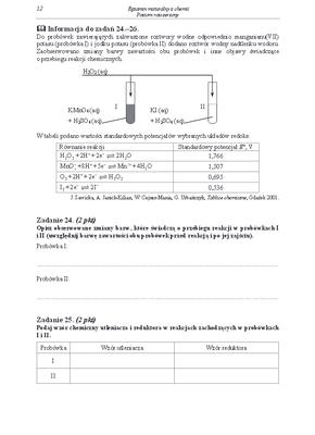 Arkusz rozszerzony chemia matura 2014