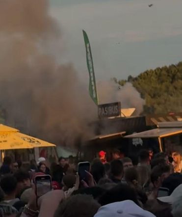 Pożar food tracka na Rap Stacja Festiwal 2025