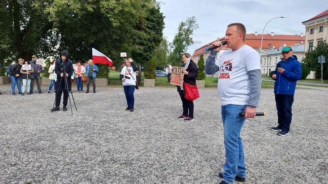 Protest przeciw CPK w Zamościu