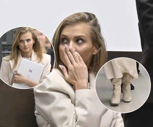 Skromniutka Kaczorowska tak pokazała się w sądzie. Na rozwód zakryła się od stóp do głów