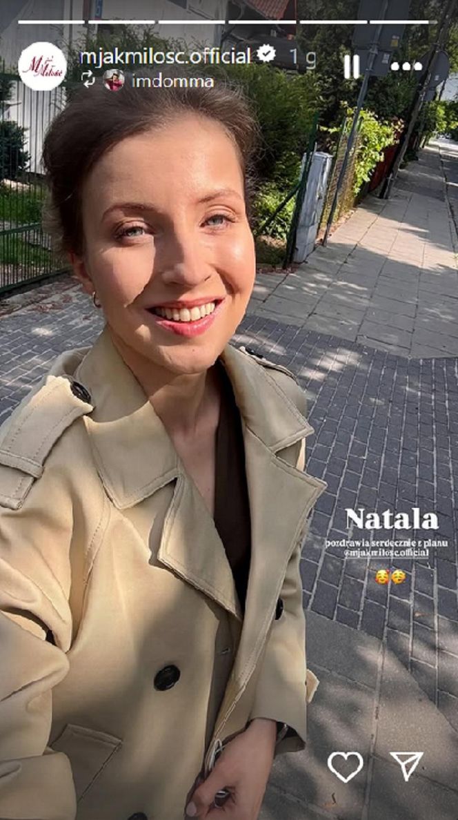 M jak miłość na planie. Dominika Suchecka (Natalka)