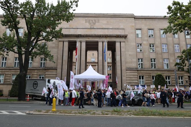 Protest nauczycieli w Warszawie (1.09.2025)