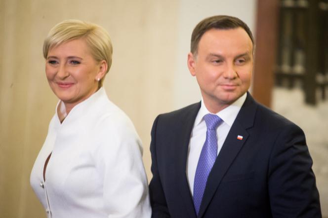 Prezydent Andrzej Duda z żoną Agatą