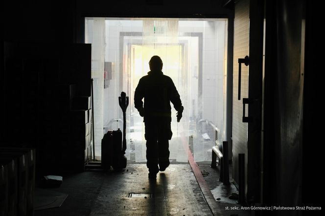  Kawle. Pożar zakładu przetwórstwa drobiowego. 120 strażaków walczy z żywiołem w czwartek, 14 sierpnia. Jeden z nich zaginął [ZDJĘCIA]