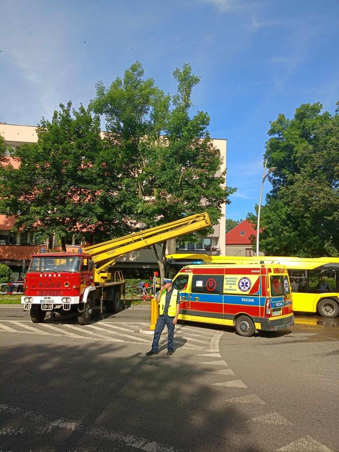 Wypadek autobusu w Mysłowicach