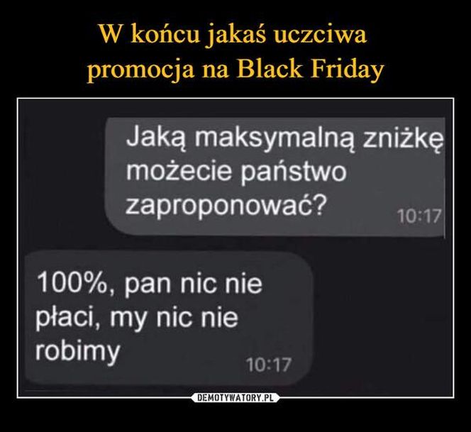 Black Friday 2024. Internauci już mają Czarny Piątek. Są bezlitośni! Zobacz najlepsze memy!