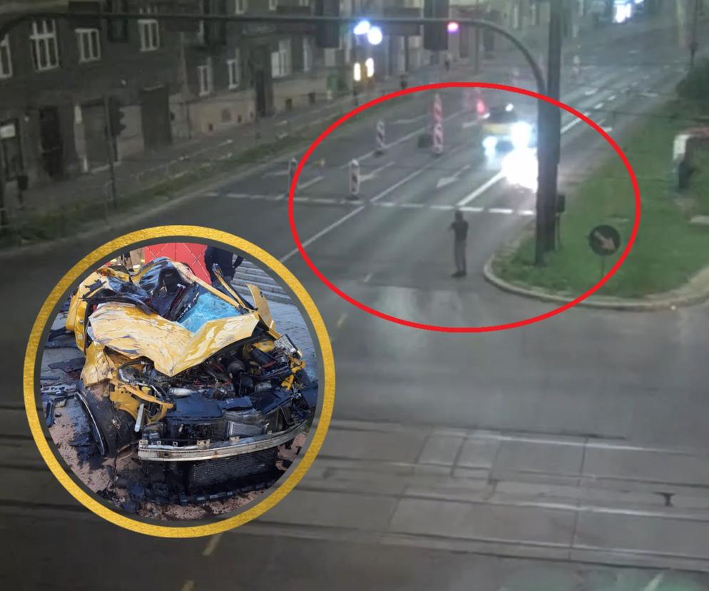 Kraków. Wypadek przy moście Dębnickim. Ile jechało żółte renault? Policja poszukuje świadka zdarzenia