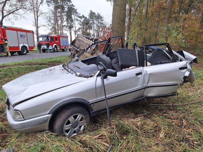 Wypadek koło Annopola. Nieprzejezdny odcinek DW 434 w pow. rawickim