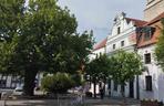 Rynek i mury miejskie w Byczynie w woj. opolskim