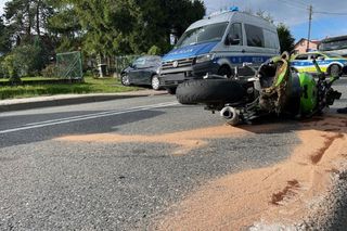 Droga pod Tarnowem zablokowana. Nie żyje motocyklista