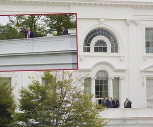 Trump wszedł na dach Białego Domu! Mówił o broni nuklearnej