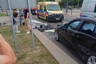 Łódź. Samochód wjechał w grupę przechodniów 