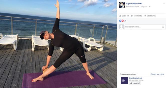 Agata Młynarska nad polskim morzem