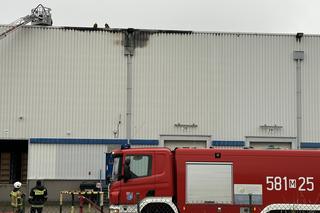 Pożar hali w Jankach! Wielka ewakuacja 300 osób, w akcji liczne zastępy straży