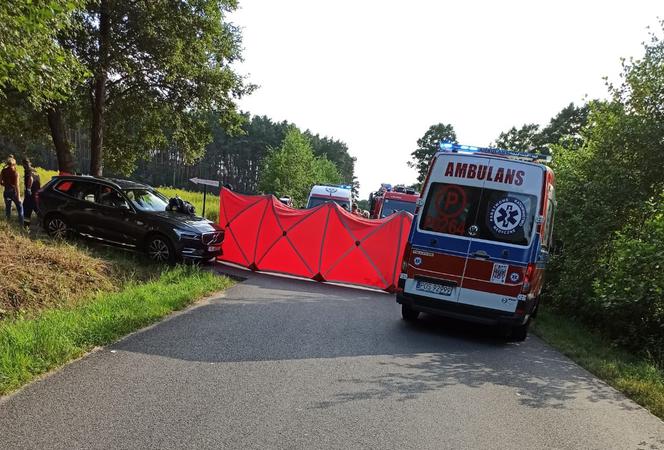 Tragiczny wypadek w Kuźnicy Myślniewskiej - nie żyje motocyklista i jego pasażerka 